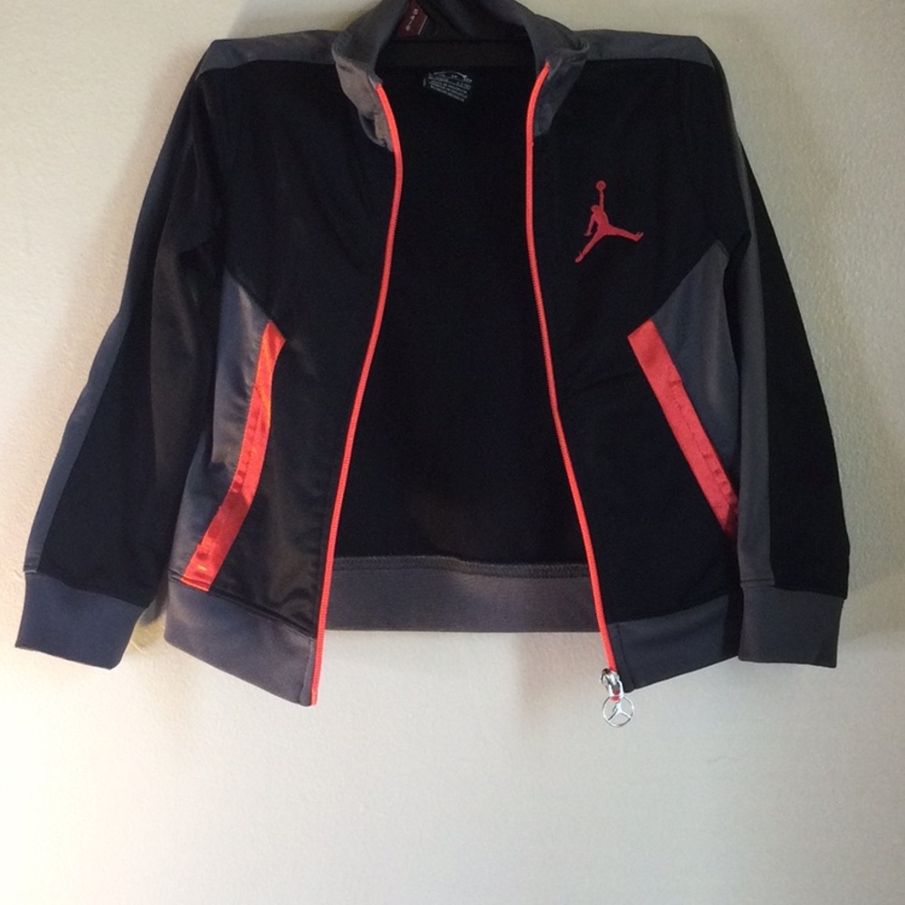 Jordan Kids Jacket - Black, Gray, and Red